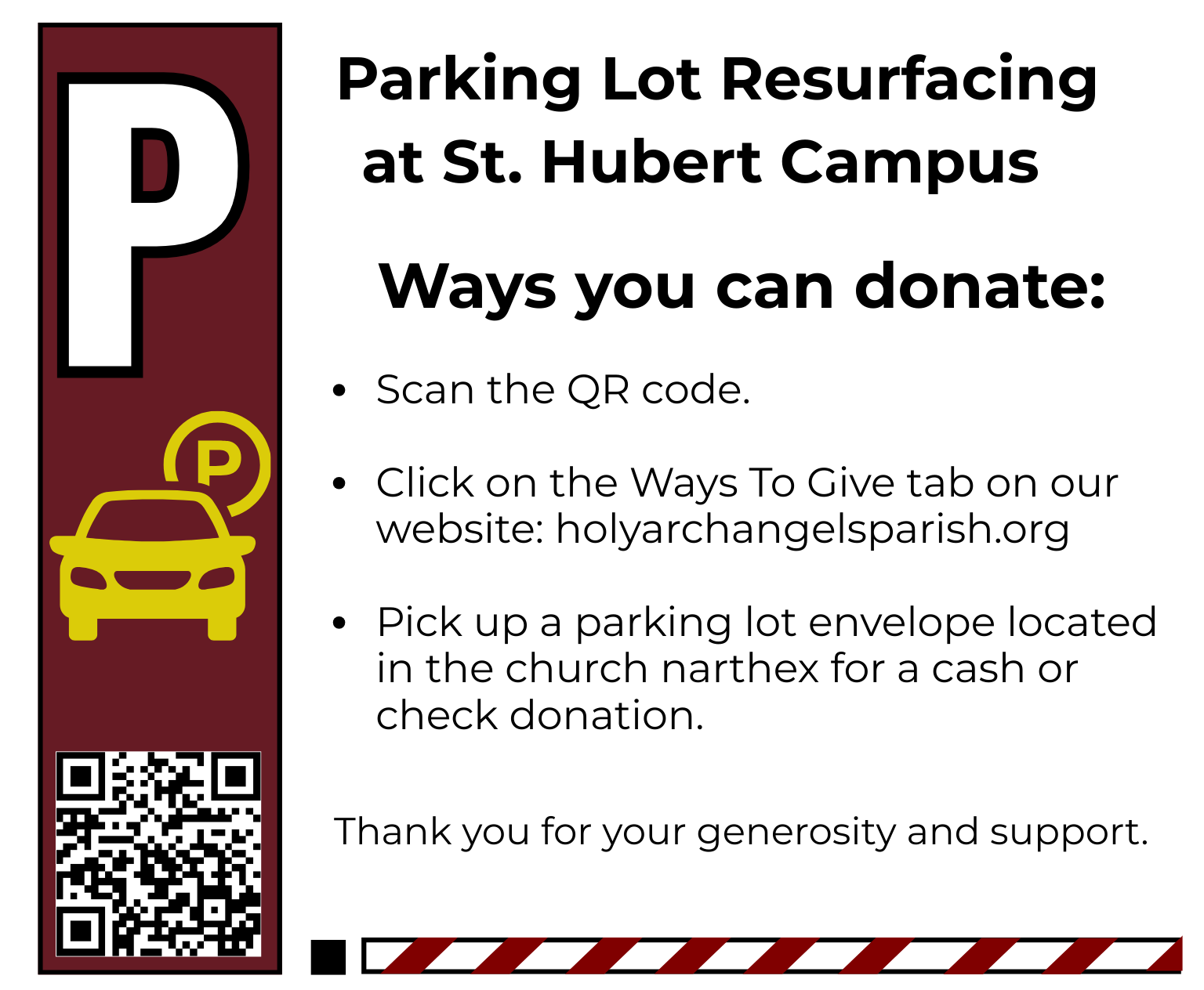 Parking Lot Resurfacing at St. Hubert Campus
