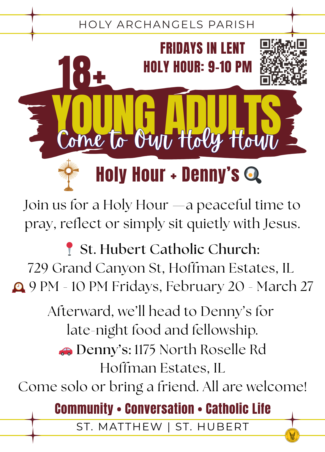 Holy Hour Fridays in Lent Young Adult 18+