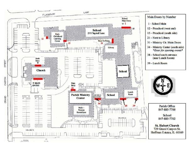 St. Hubert Campus Map