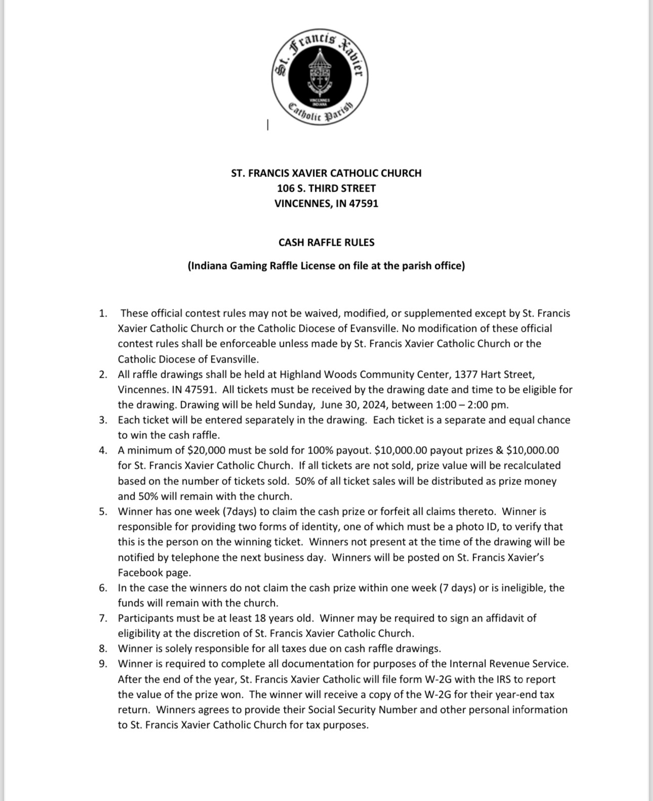 News & Events St. Francis Xavier Vincennes, IN