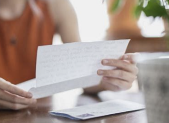 Writing to Sr. Marie May and Sr. Cecile