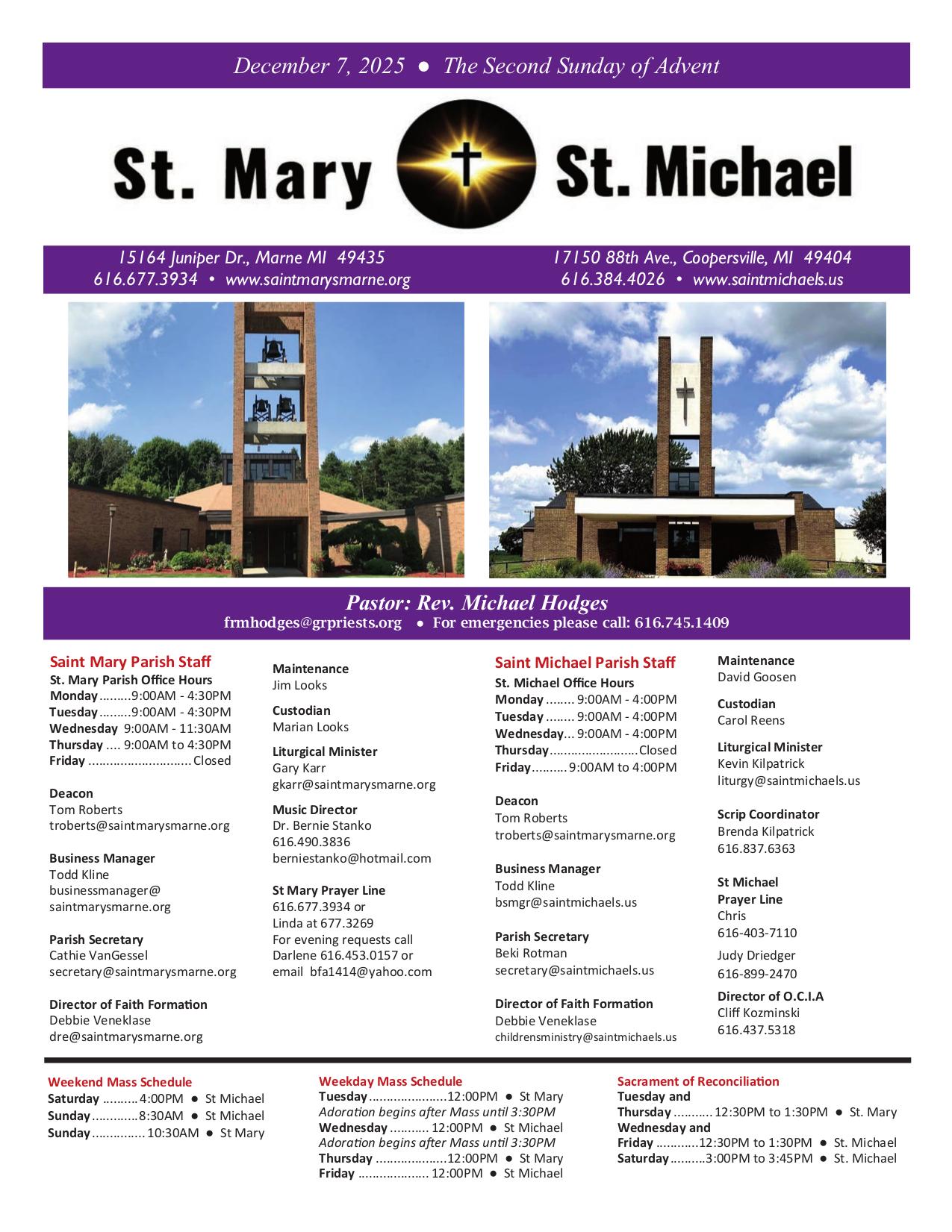 december 7, 2025 Bulletin