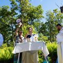 Bishop offers summer blessing; new pastors attend orientation, Diocese leads men’s mountaintop Mass