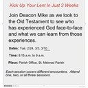 Lent Adult Faith Formation Series Begins on February 24