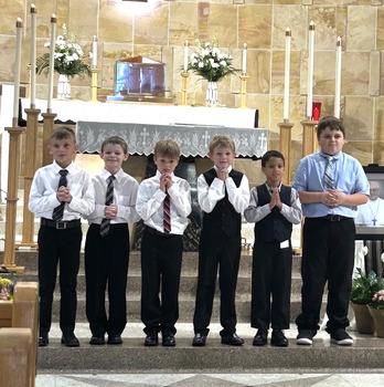 Eight Make First Holy Communion at St. Boniface and St. Meinrad Parishes