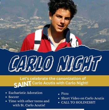 Youth Group CYO St. Carlo Night Planned for Sunday, September 7