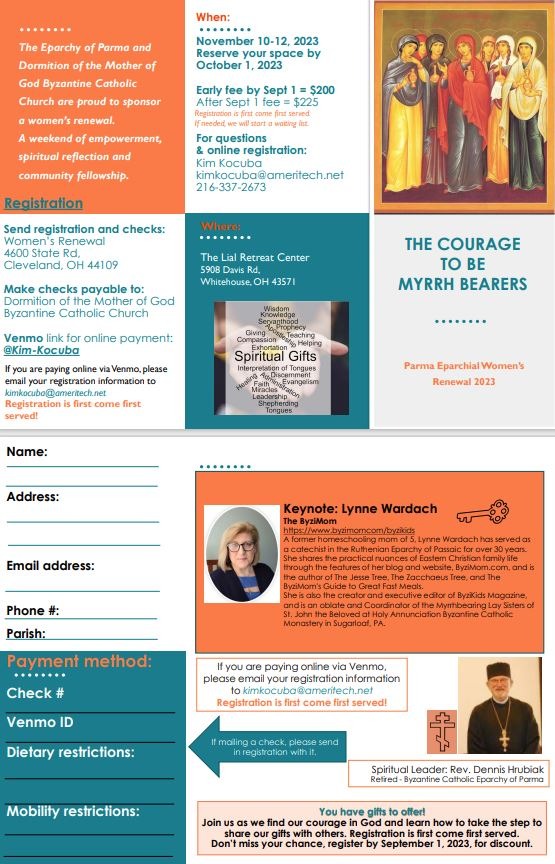 Retreats Byzantine Catholic Eparchy of Parma Parma, OH