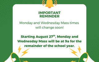 MASS TIME CHANGE!
