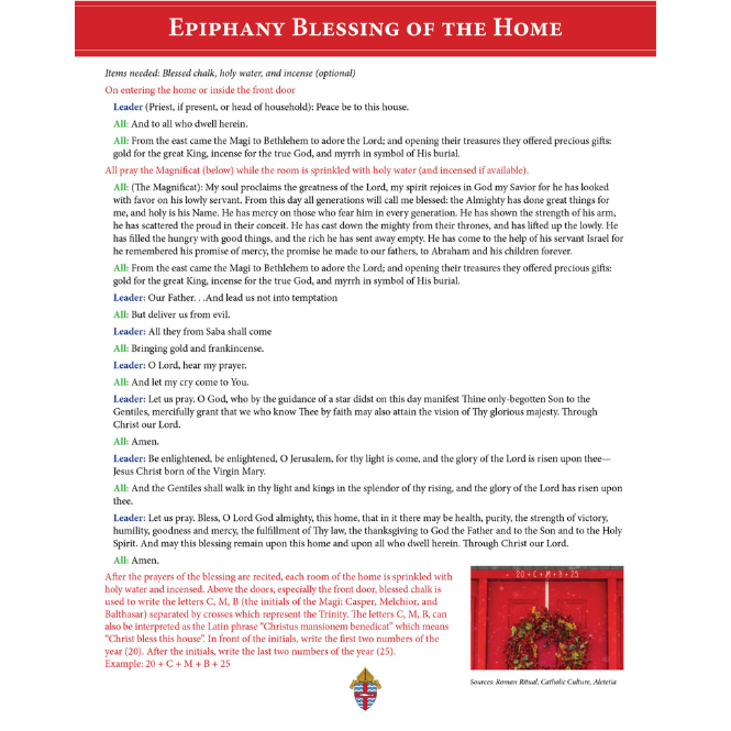 Bless Your Home for the Epiphany