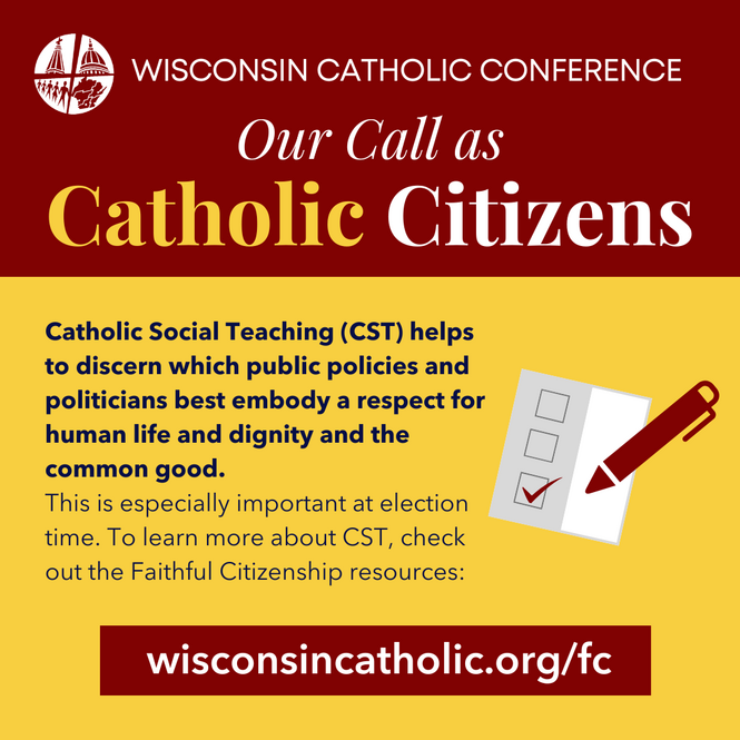 Bishops provide resources and promote faithful citizenship in public policy and elections