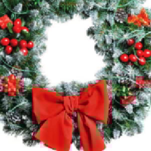 Christmas Wreath at Catholic Cemeteries