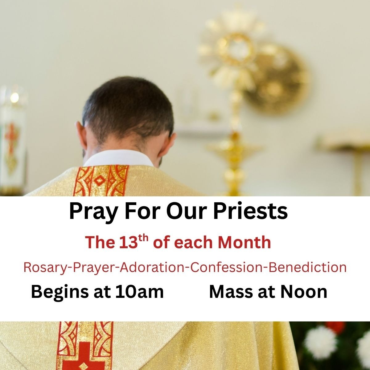 Pray For Priests-13th of each month