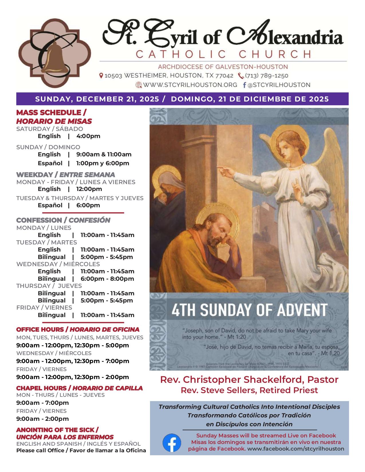 december 21, 2025 Bulletin