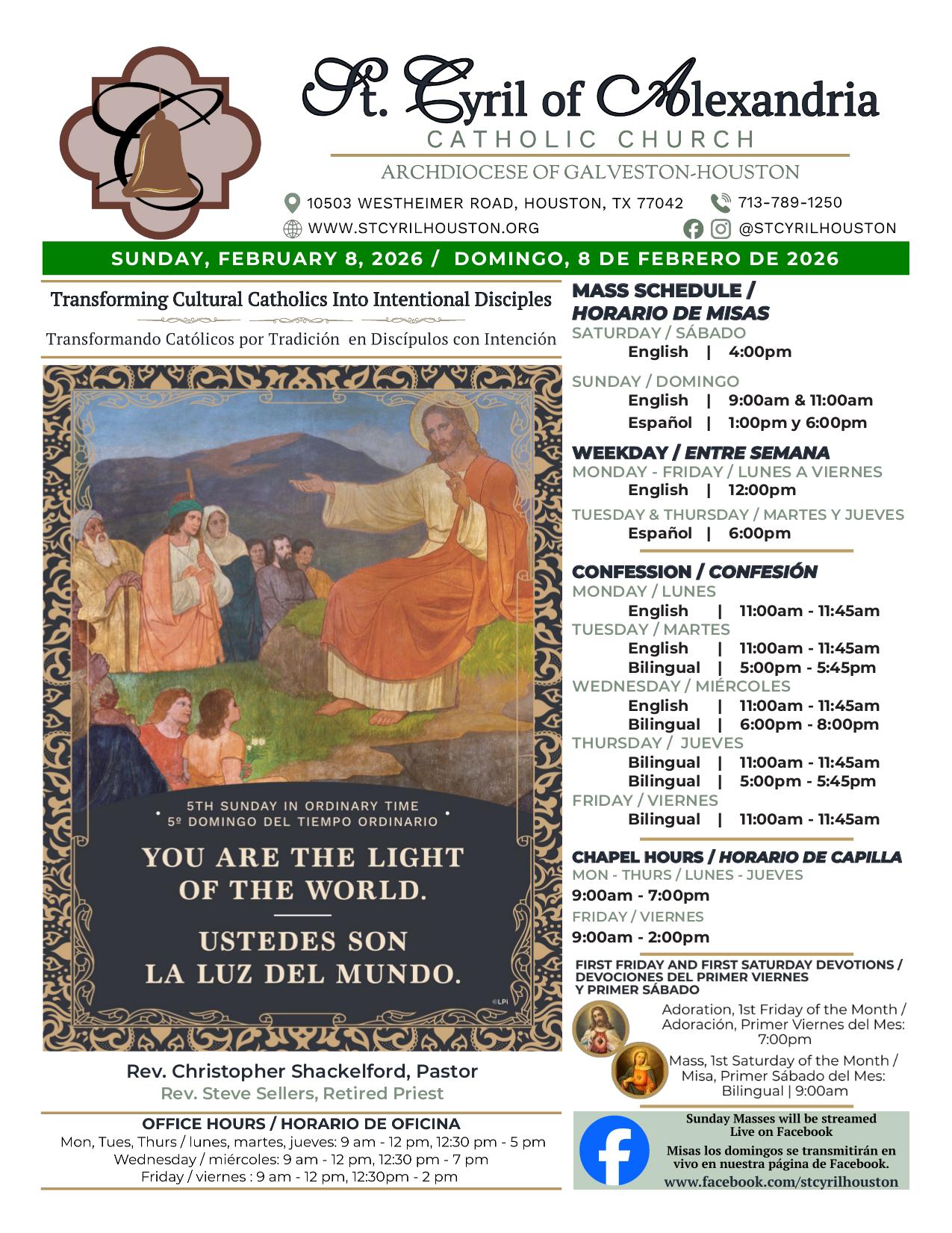 february 8, 2026 Bulletin