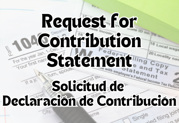 Contribution Statement Request