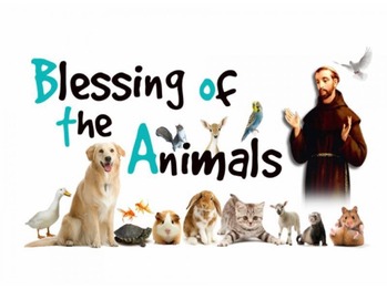 Animal Blessing (near the statue of St. Theresa)
