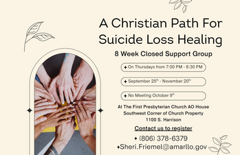 A Christian Path for Suicide Loss Healing