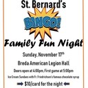 St Bernard Family Fun night @ Breda American Legion Hall - November 17