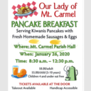 OLMC Pancake Breakfast - January 26 8:30-12:30