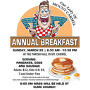 Our Lady of Mount Carmel Pancake Breakfast March 22