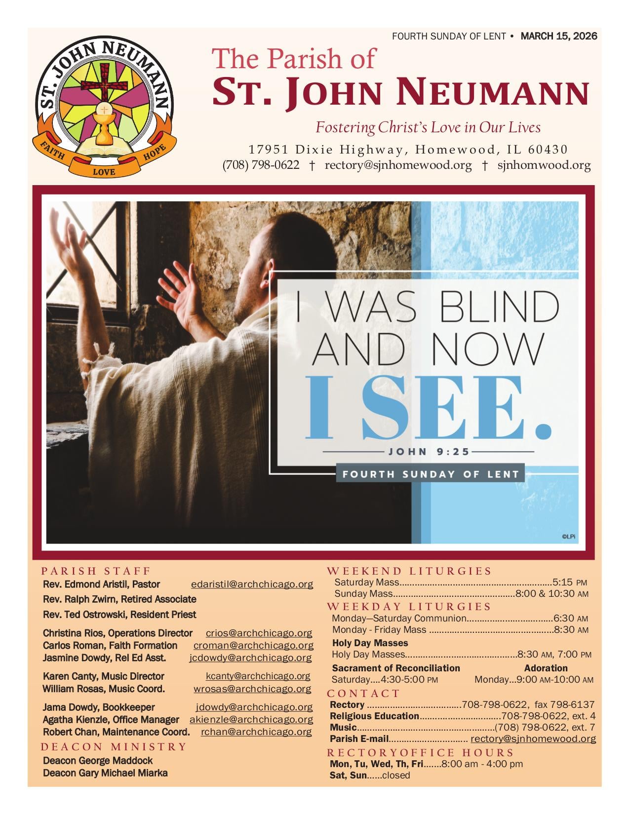 march 15, 2026 Bulletin