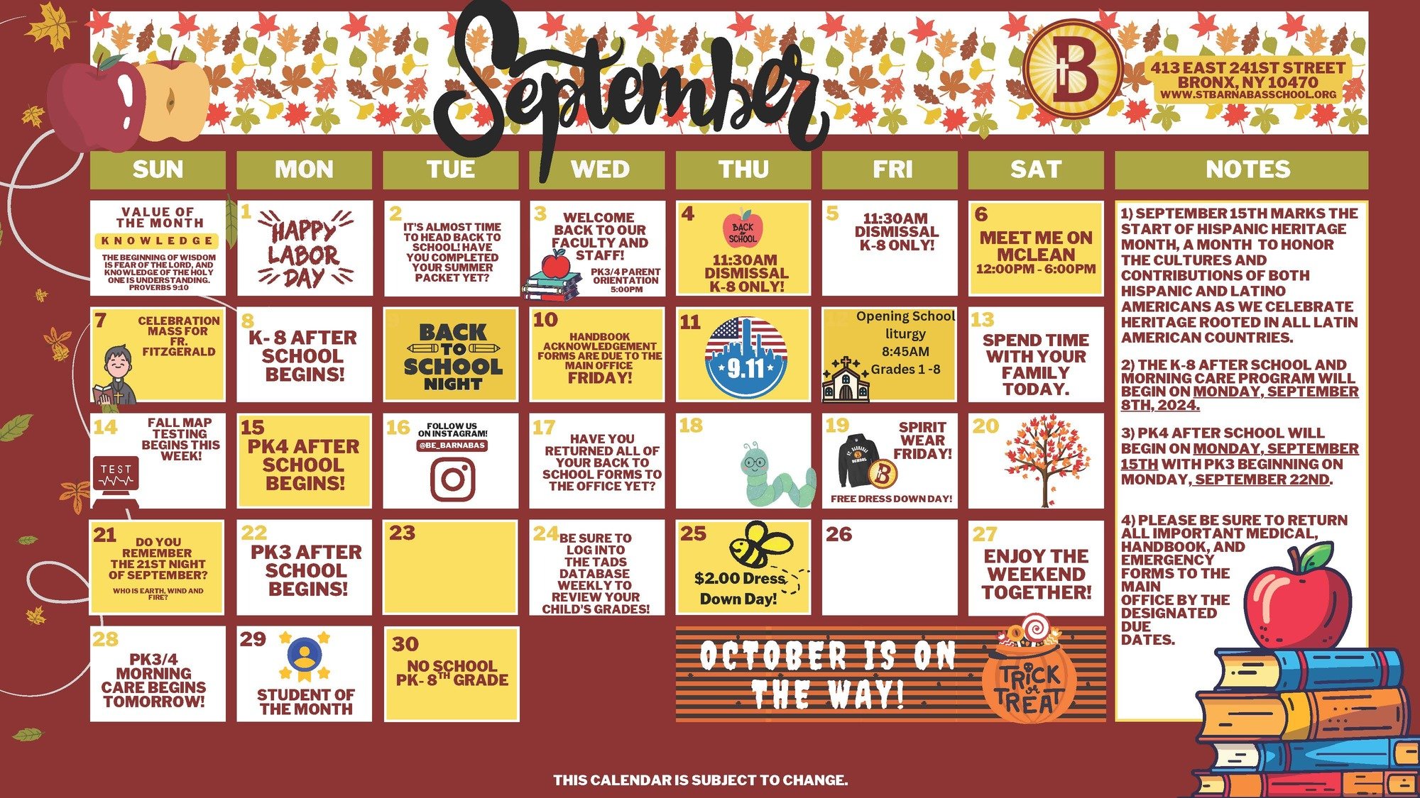 September 2025 Calendar