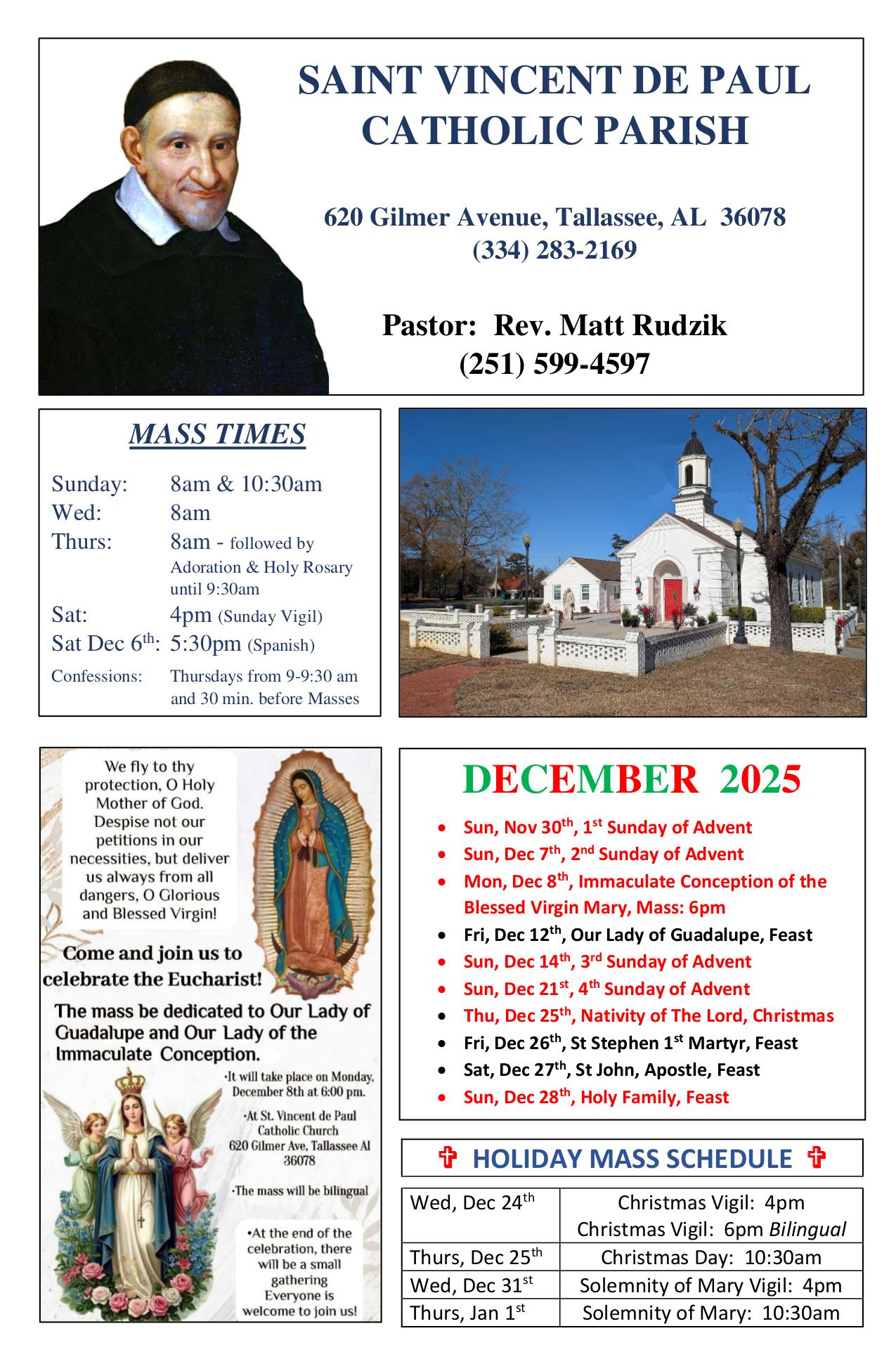 december 1, 2025 Bulletin