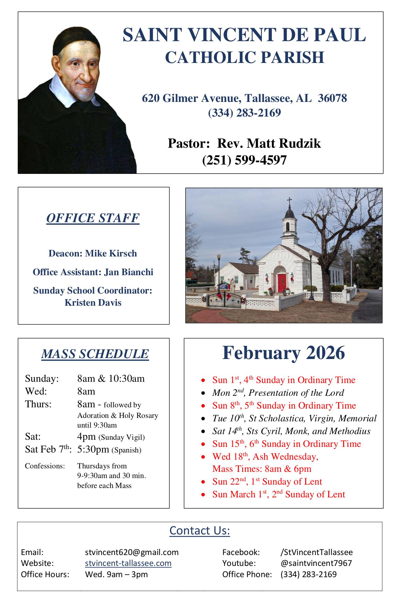 february 1, 2026 Bulletin