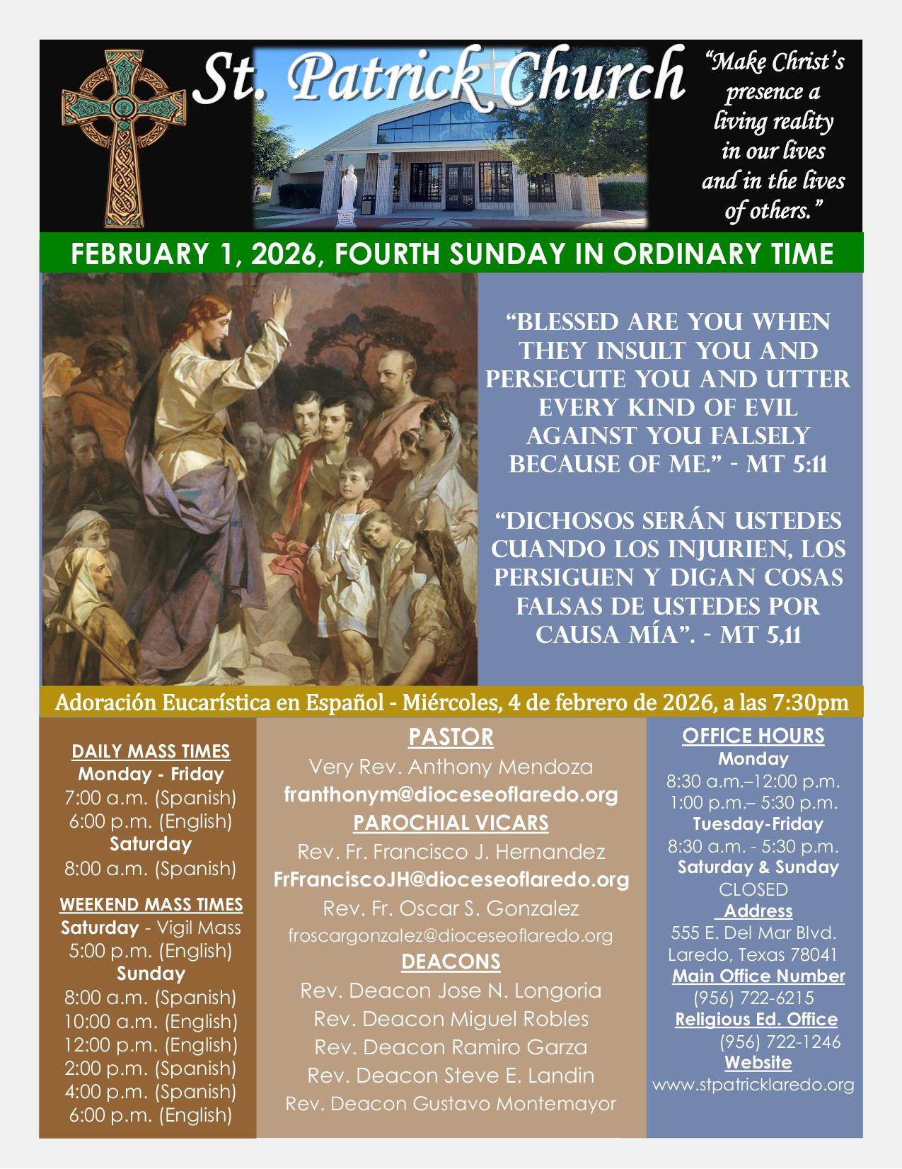 february 1, 2026 Bulletin