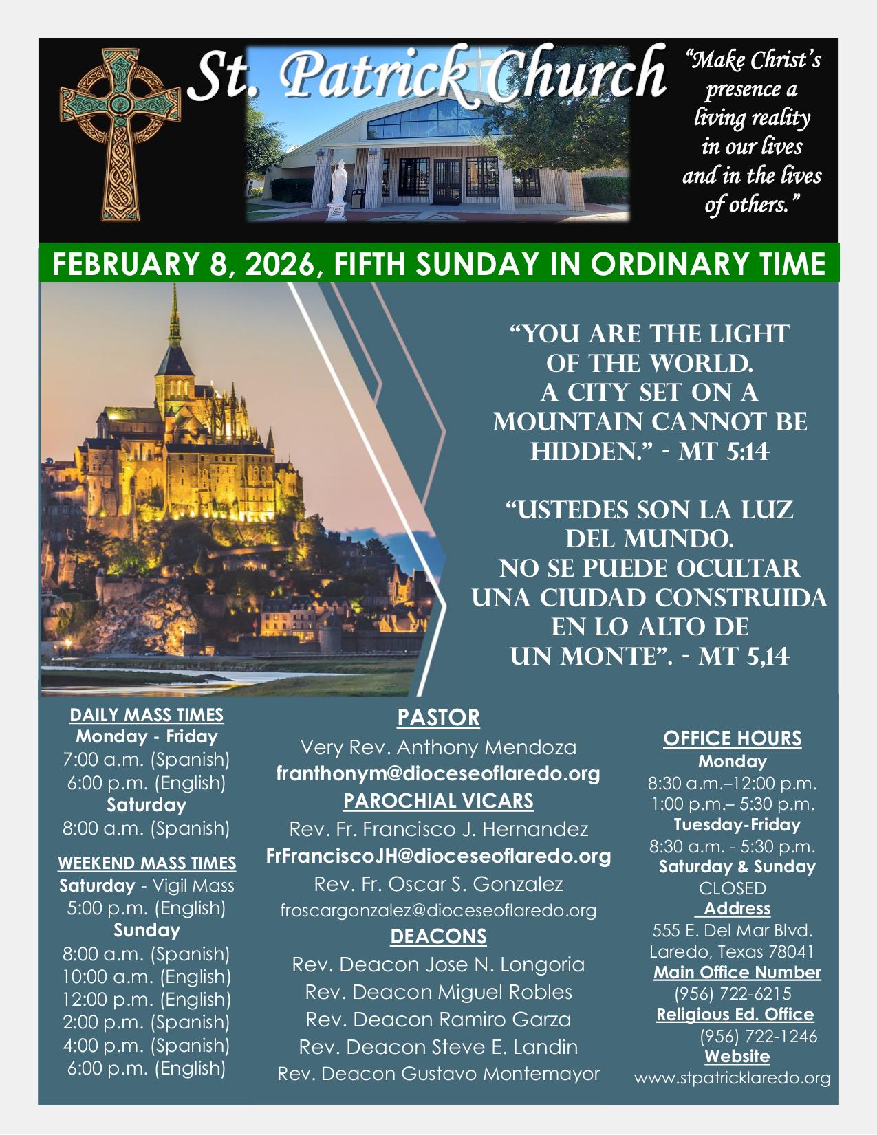 february 8, 2026 Bulletin