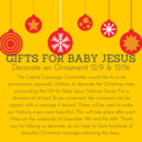 Gifts for Baby Jesus Nativity Scene