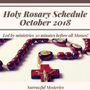 Holy Rosary Schedule October 2018