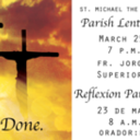 Parish Lenten Reflection/Reflexion Parroquial de Cuaresma