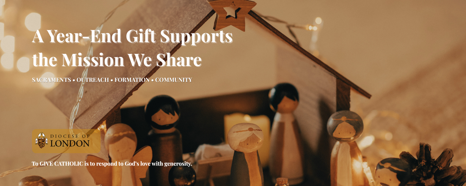 Child's Nativity Scene with Christmas lignts