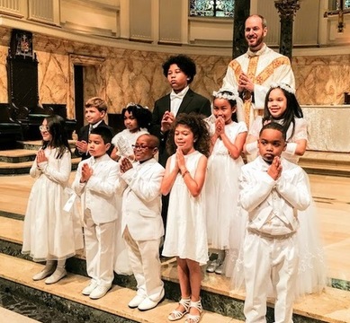 First Communion students.