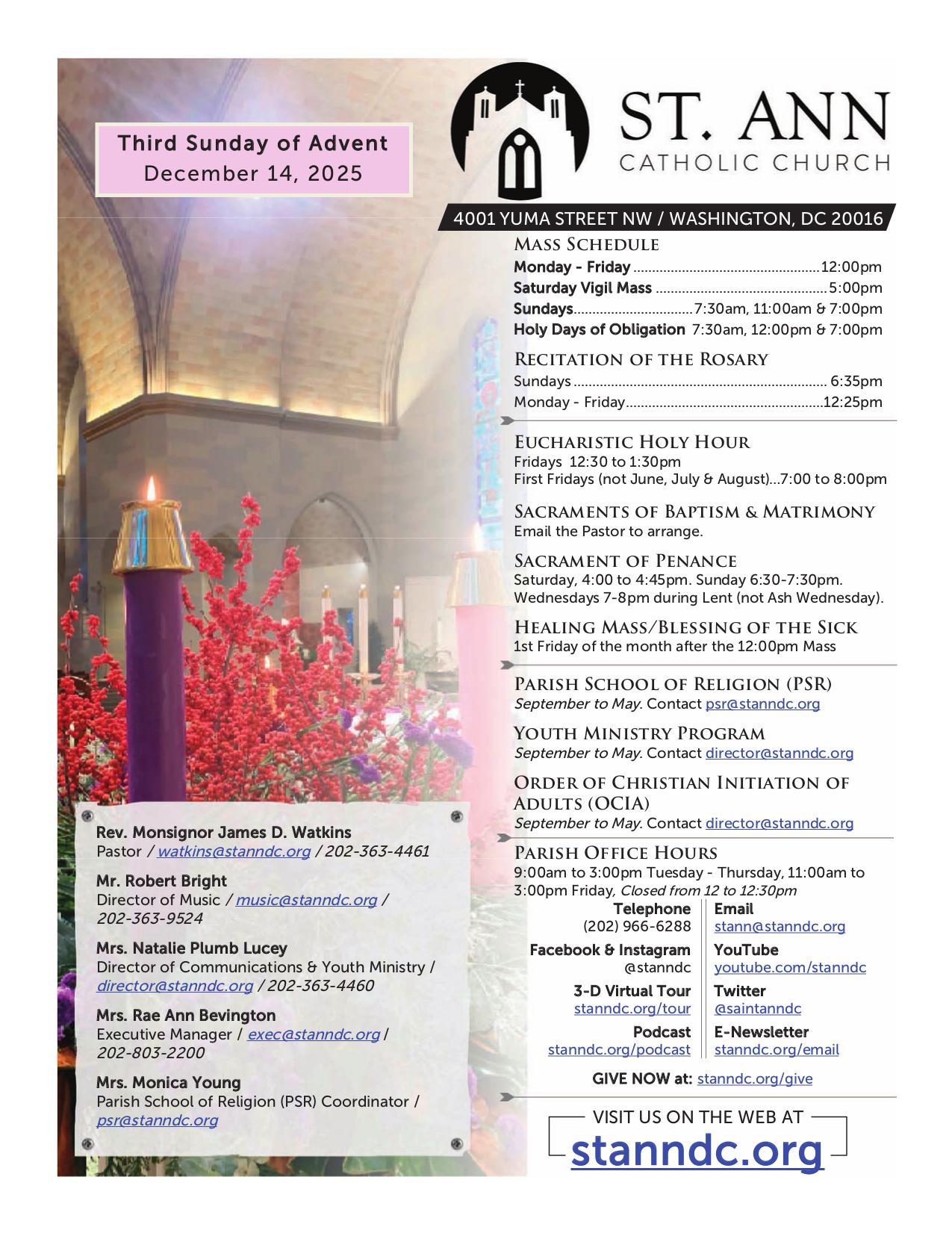 december 14, 2025 Bulletin