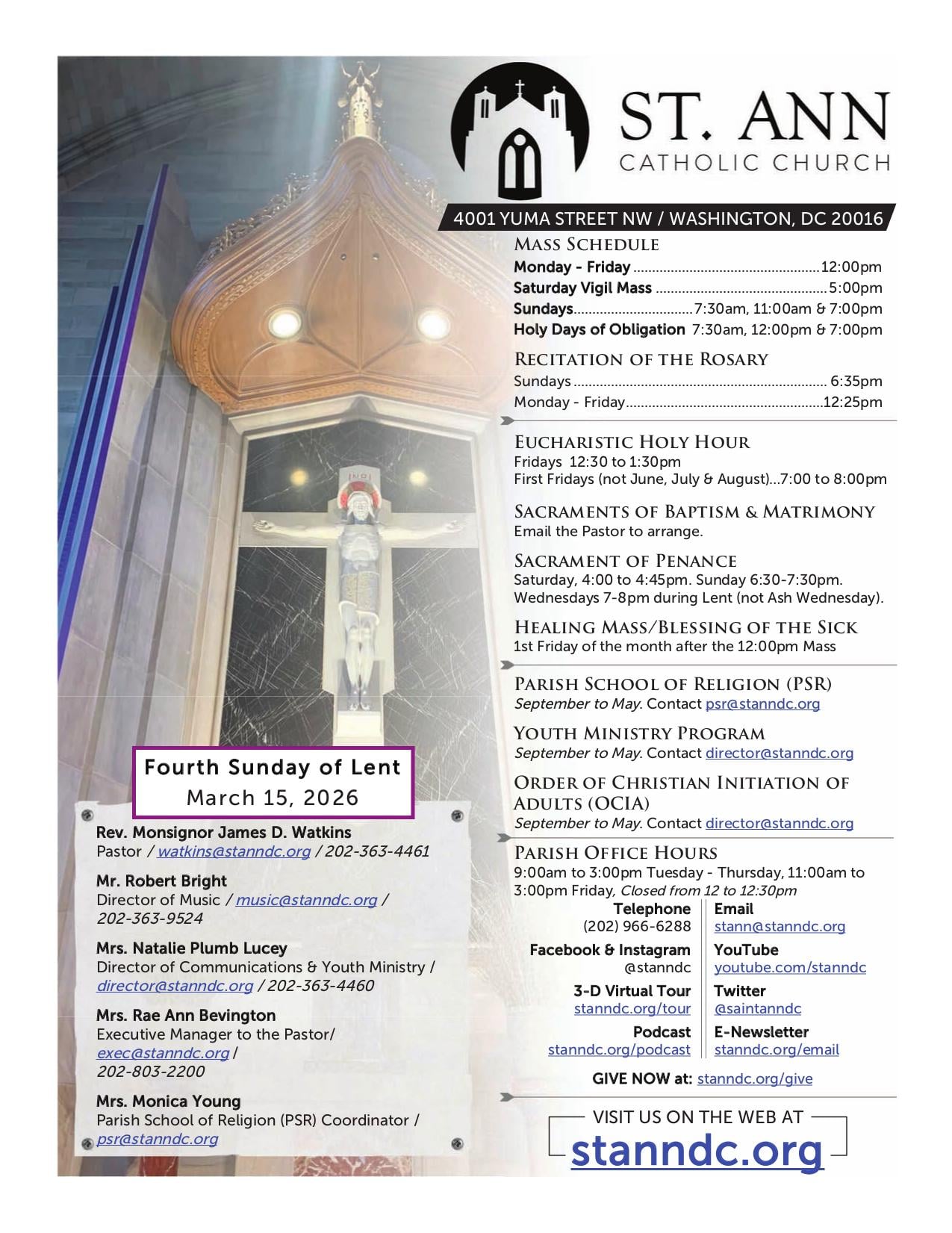 march 15, 2026 Bulletin