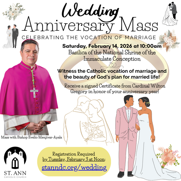 Wedding Anniversary Mass at the Basilica of the National Shrine of the Immaculate Conception