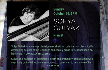St. Ann DC Concert Series Features Sofya Gulyak 10.29.2023