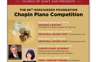St. Ann DC Concert Series Hosts 68th Annual Chopin Piano Competition