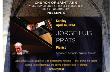 St. Ann DC Concert Series 2023-2024 Jorge Luis Prats