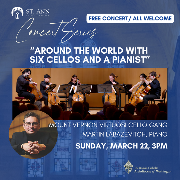 Around the World with Six Cellos and a Pianist