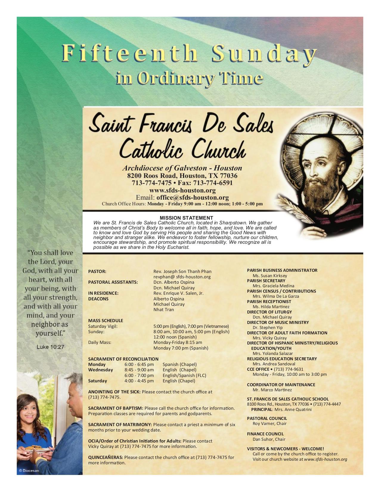 july 13, 2025 Bulletin