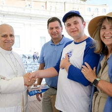 Brother Andre's Cafe staff meet Pope Leo XIV!