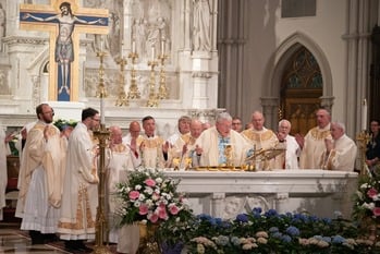 Bishop Zubik celebrates a Mass honoring Pope Leo XIV