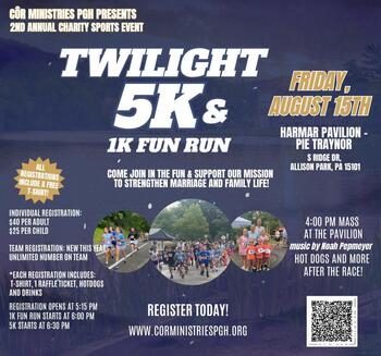 Côr Ministries Twilight 5k/1K Family Walk/Run