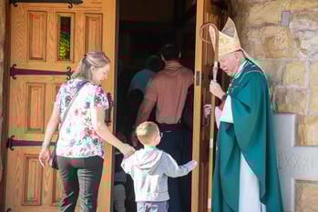 Bishop Mark Eckman welcomes all to the Mass for the Celebration of Consecrated Life
