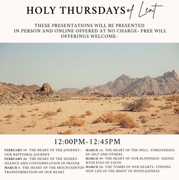 Holy Thursdays of Lent