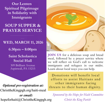 Christ the King Parish Lenten Soup Supper