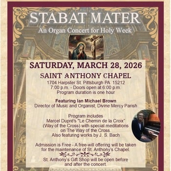 Stabat Mater, an Organ Concert for Holy Week
